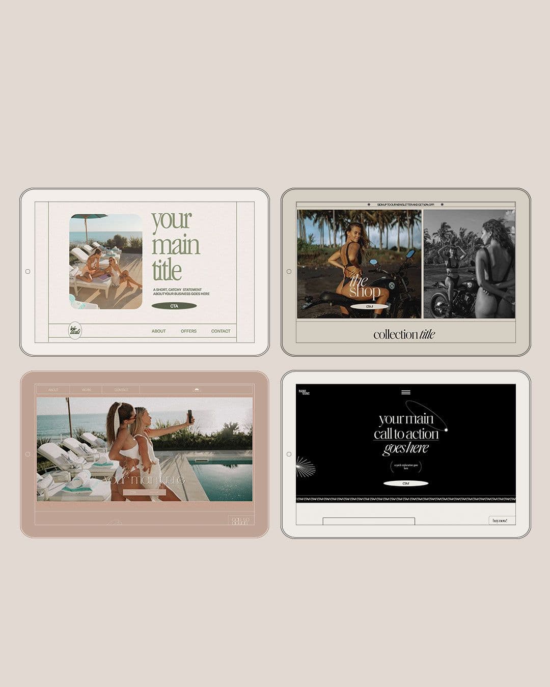 Showit Website Templates by The Startup Market