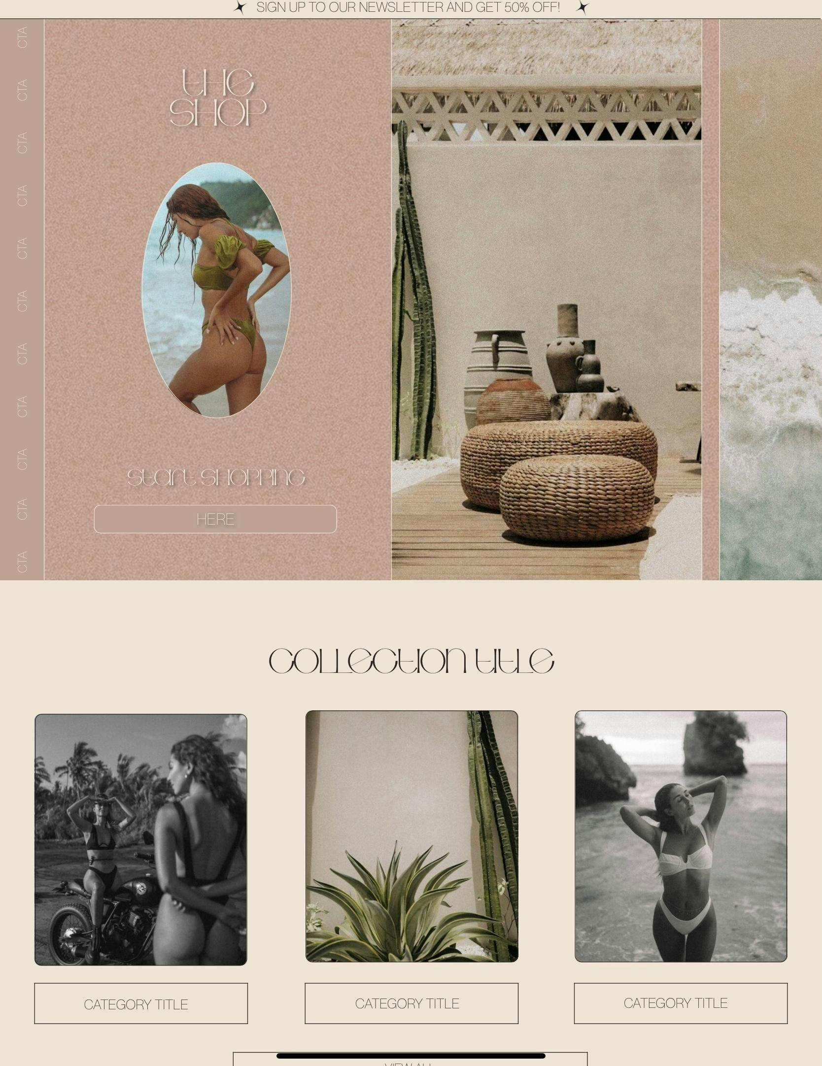 Boho Breeze Showit Website Templates Shop And Sales Pages Add-On