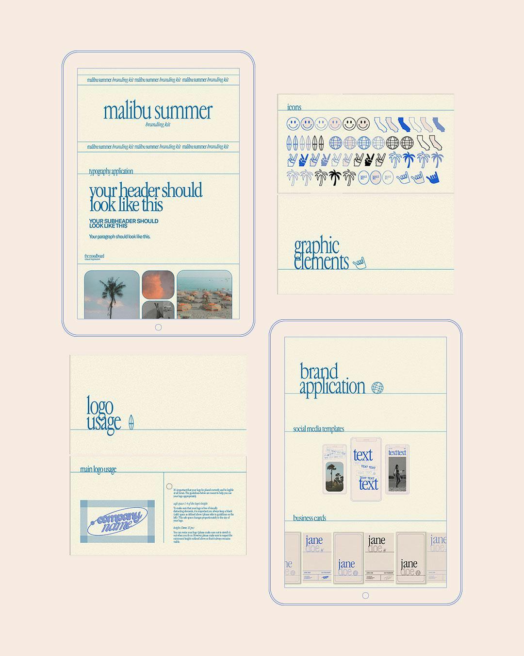 Malibu Summer Branding Kits